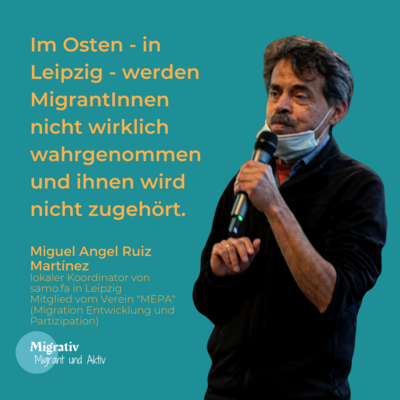 Folge 4: Miguel Angel Ruiz Martínez – Über die politische Partizipation von MigrantInnen in Leipzig Folge 4: Miguel Angel Ruiz Martínez – Über die politische Partizipation von MigrantInnen in Leipzig